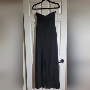 Lulu's Black Strapless Jumpsuit